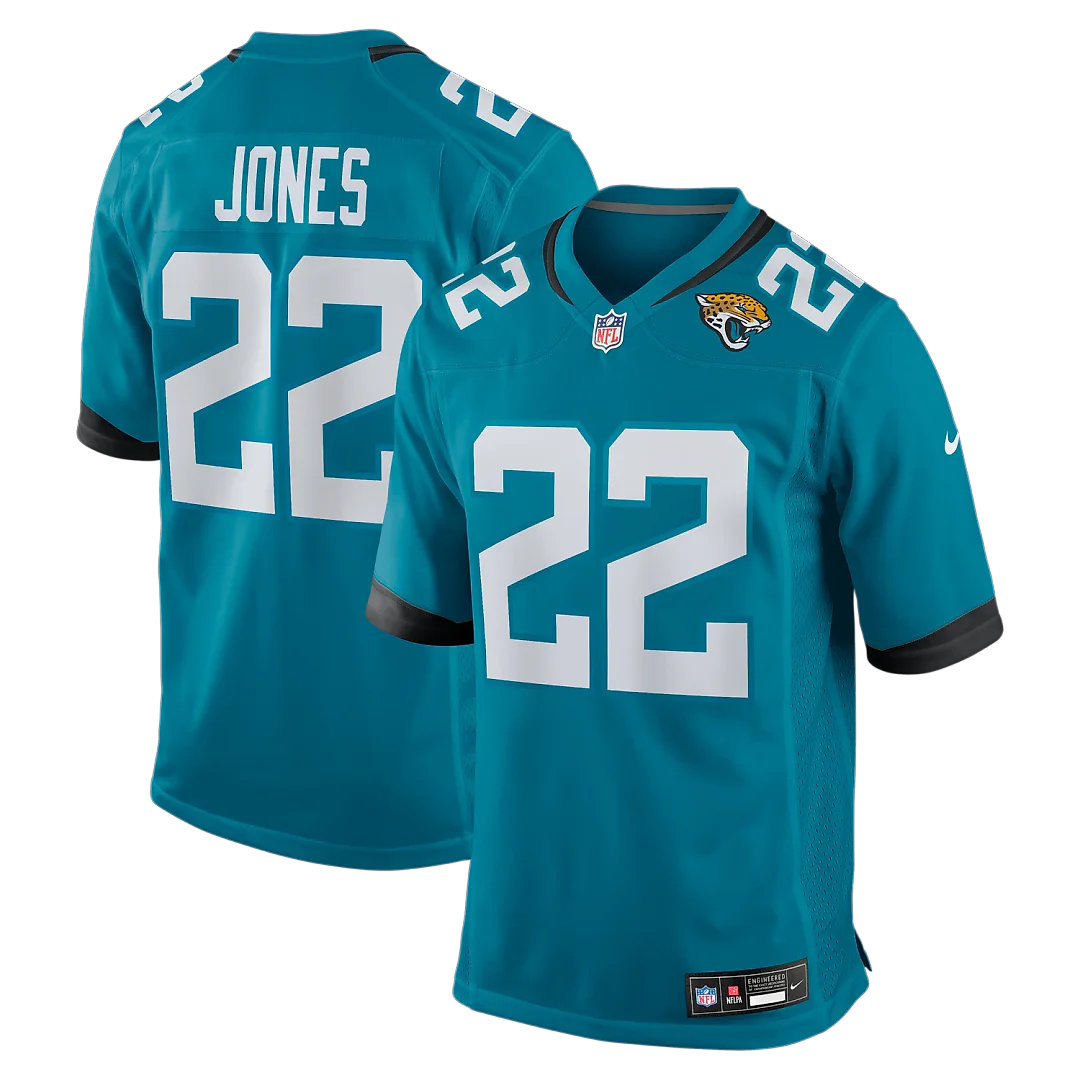 Zennovawear Jarrian Jones Jacksonville Jaguars Team Game Jersey - Teal