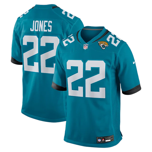 Zennovawear Jarrian Jones Jacksonville Jaguars Team Game Jersey - Teal