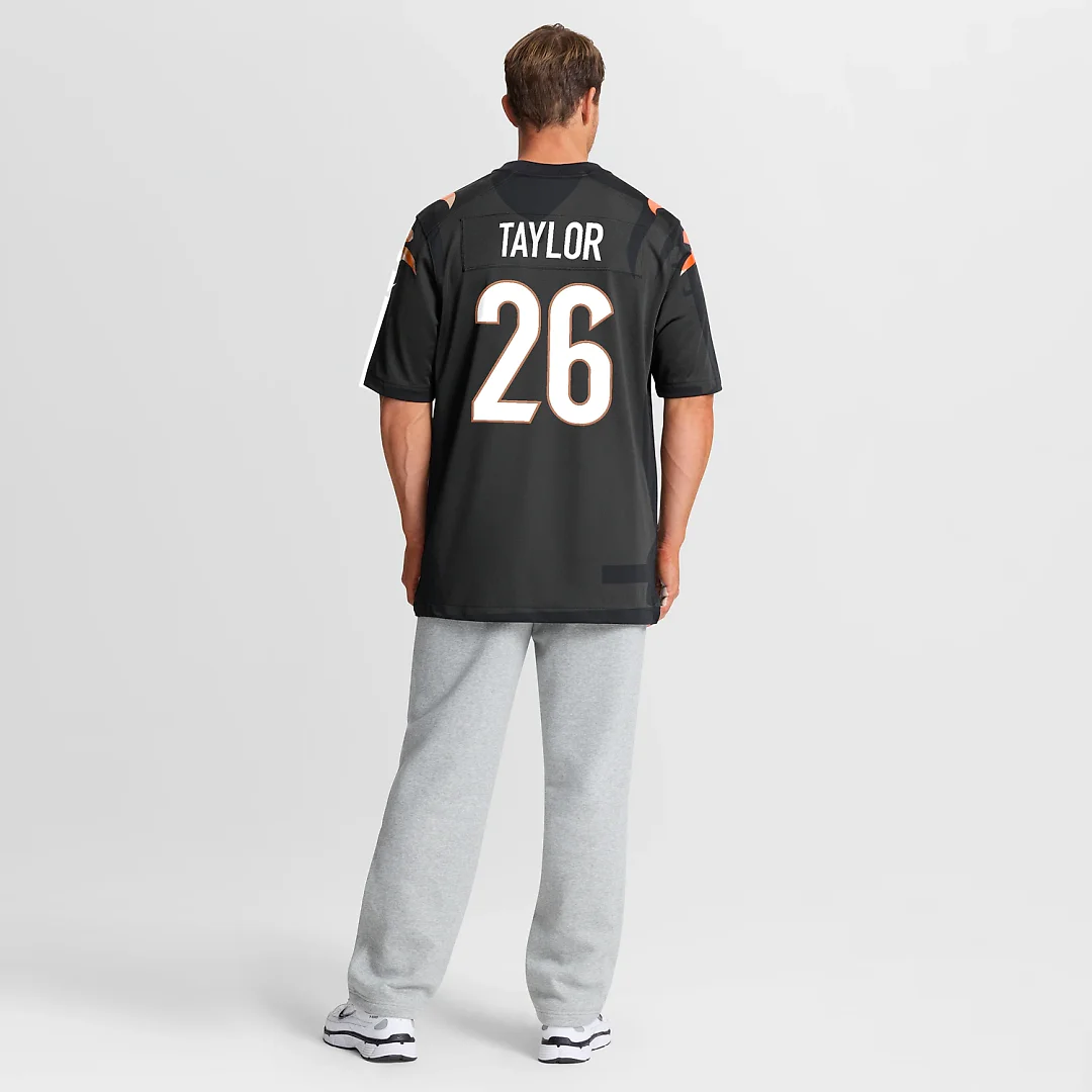 Zennovawear Ja'Sir Taylor Cincinnati Bengals Team Game Jersey - Black
