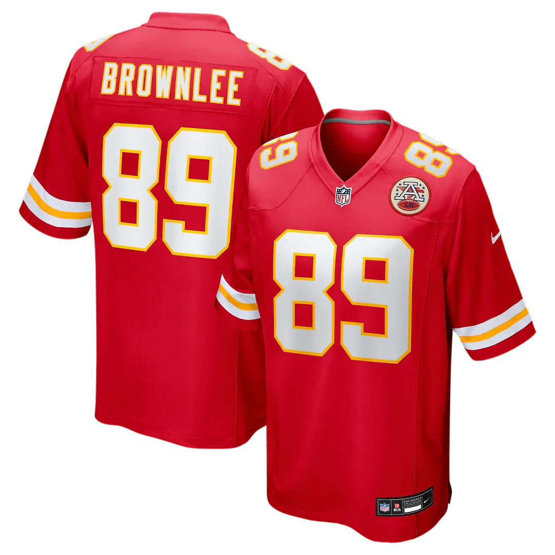 Zennovawear Jason Brownlee Kansas City Chiefs Team Game Jersey - Red