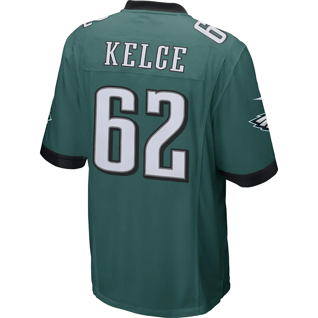 Zennovawear Jason Kelce Philadelphia Eagles Game Jersey - Midnight Green