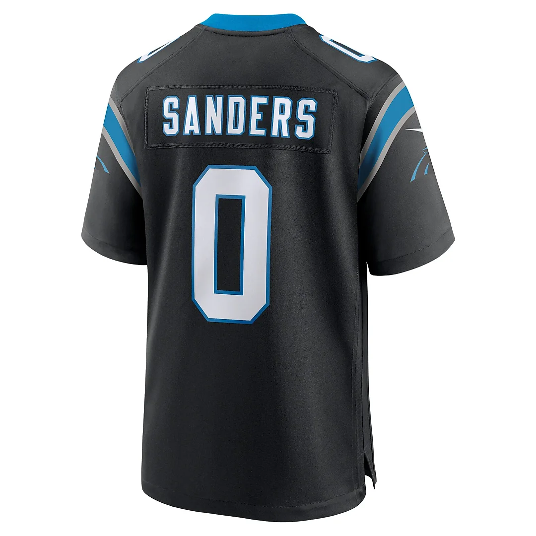 Zennovawear Ja'Tavion Sanders Carolina Panthers Game Jersey - Black