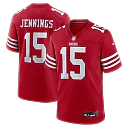 Zennovawear Jauan Jennings San Francisco 49ers Game Jersey - Scarlet