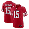 Zennovawear Jauan Jennings San Francisco 49ers Game Jersey - Scarlet