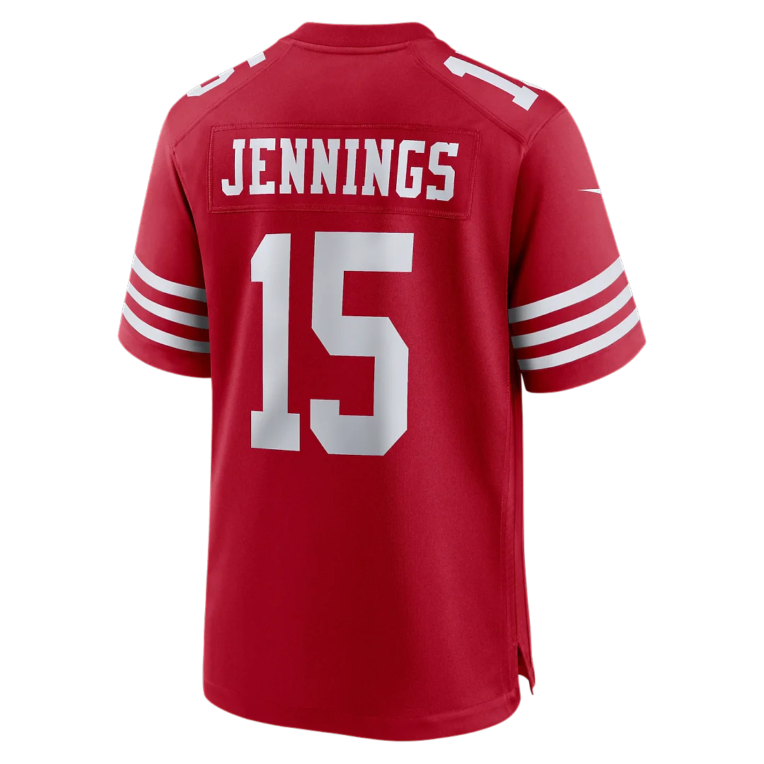 Zennovawear Jauan Jennings San Francisco 49ers Game Jersey - Scarlet