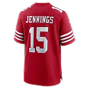 Zennovawear Jauan Jennings San Francisco 49ers Game Jersey - Scarlet