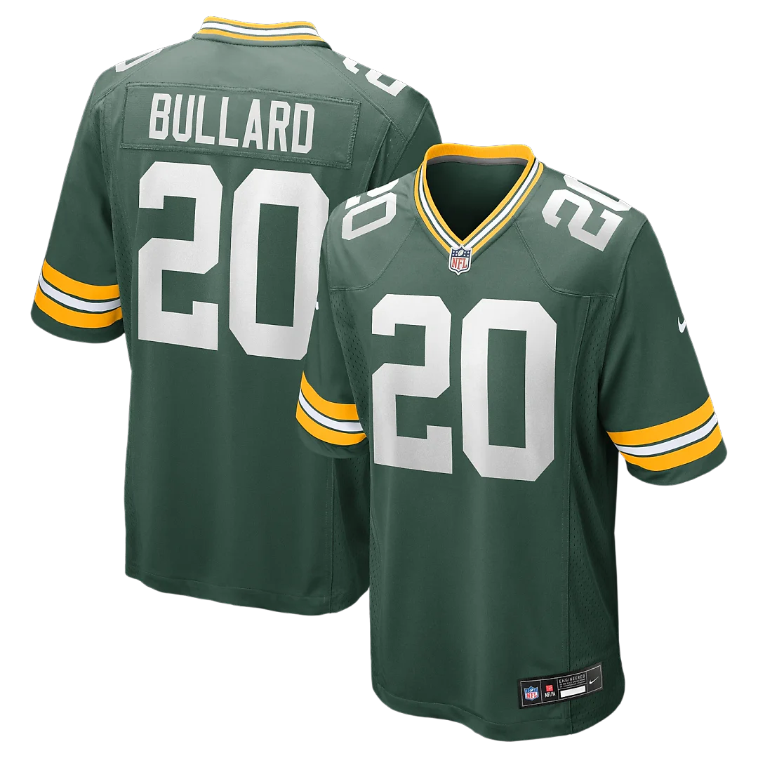 Zennovawear Javon Bullard Green Bay Packers Game Jersey - Green