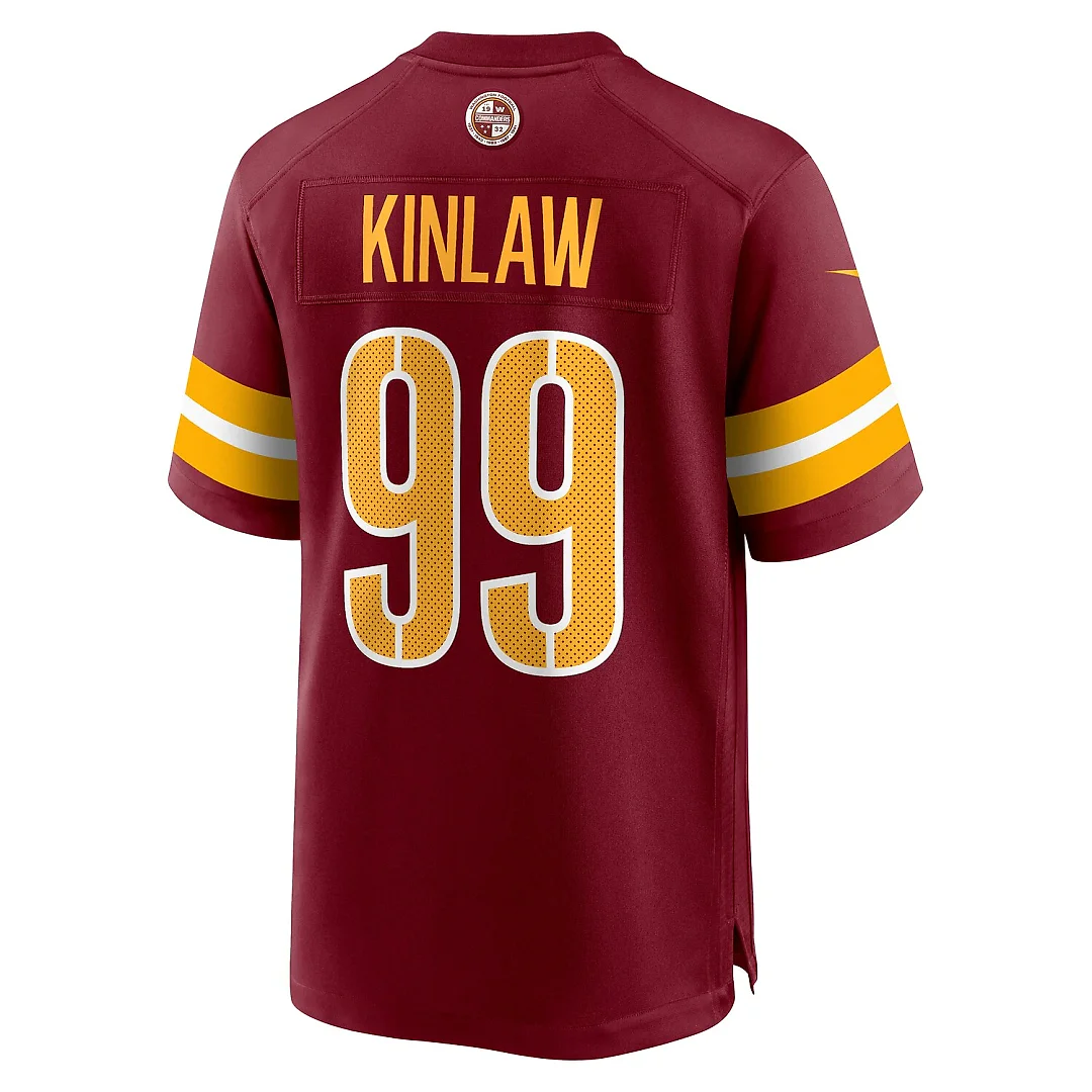 Zennovawear Javon Kinlaw Washington Commanders Team Game Jersey - Burgundy