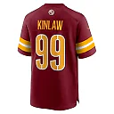 Zennovawear Javon Kinlaw Washington Commanders Team Game Jersey - Burgundy