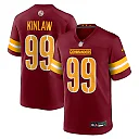 Zennovawear Javon Kinlaw Washington Commanders Team Game Jersey - Burgundy