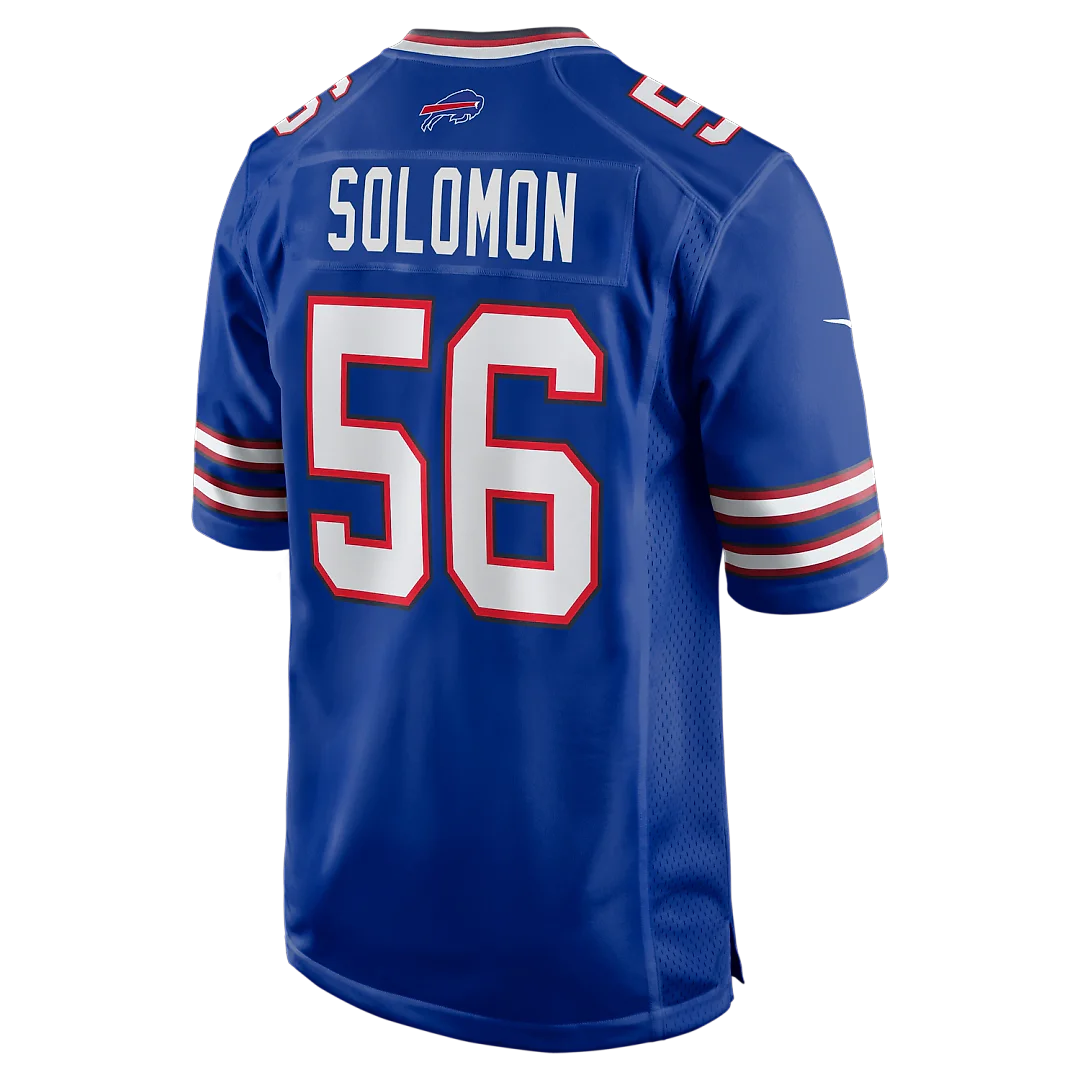 Zennovawear Javon Solomon Buffalo Bills Game Jersey - Royal