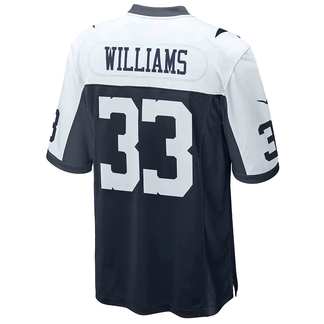 Zennovawear Javonte Williams Dallas Cowboys Alternate Game Jersey - Navy