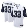 Zennovawear Javonte Williams Dallas Cowboys Alternate Game Jersey - White