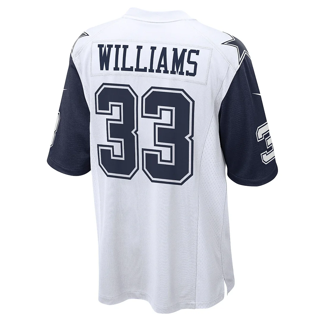 Zennovawear Javonte Williams Dallas Cowboys Alternate Game Jersey - White