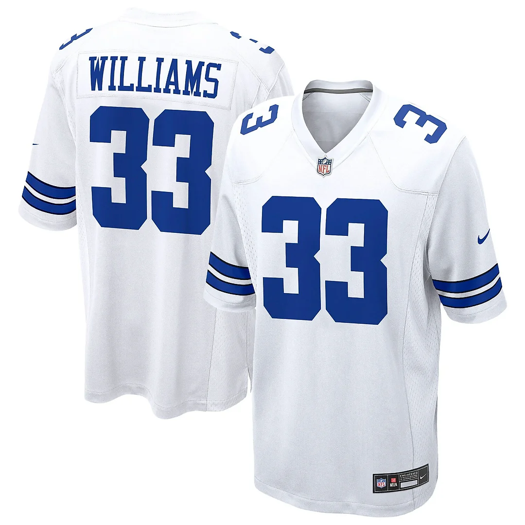 Zennovawear Javonte Williams Dallas Cowboys Game Jersey - White