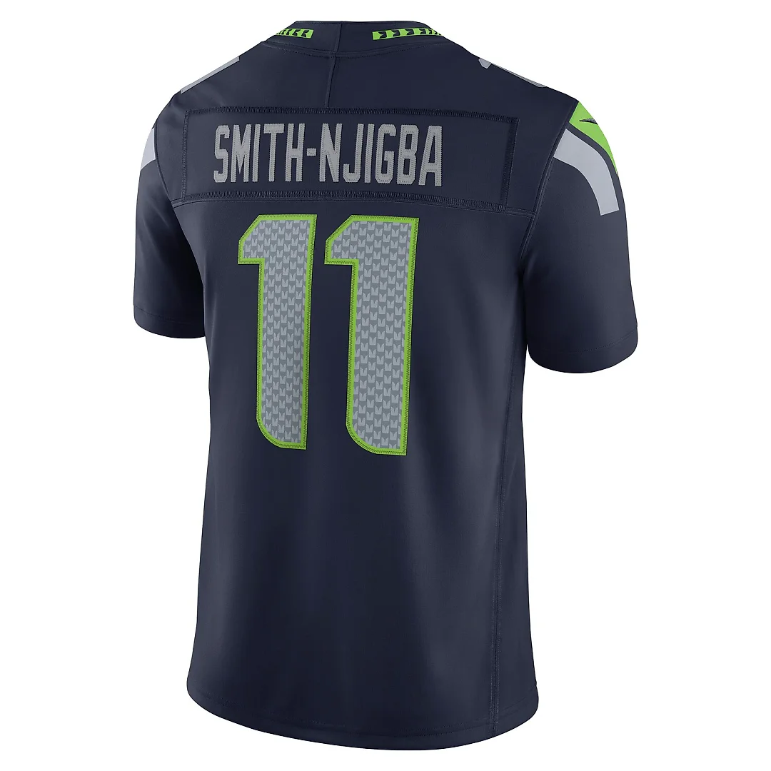 Zennovawear Jaxon Smith-Njigba Seattle Seahawks Team Vapor FUSE. Stitched Limited Jersey - College Navy