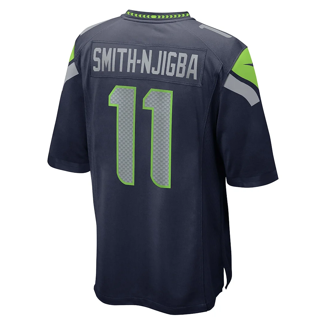 Zennovawear Jaxon Smith-Njigba Seattle Seahawks Game Jersey - College Navy