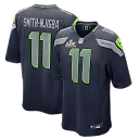 Zennovawear Jaxon Smith-Njigba Seattle Seahawks Super Bowl LX Patch Game Jersey - College Navy