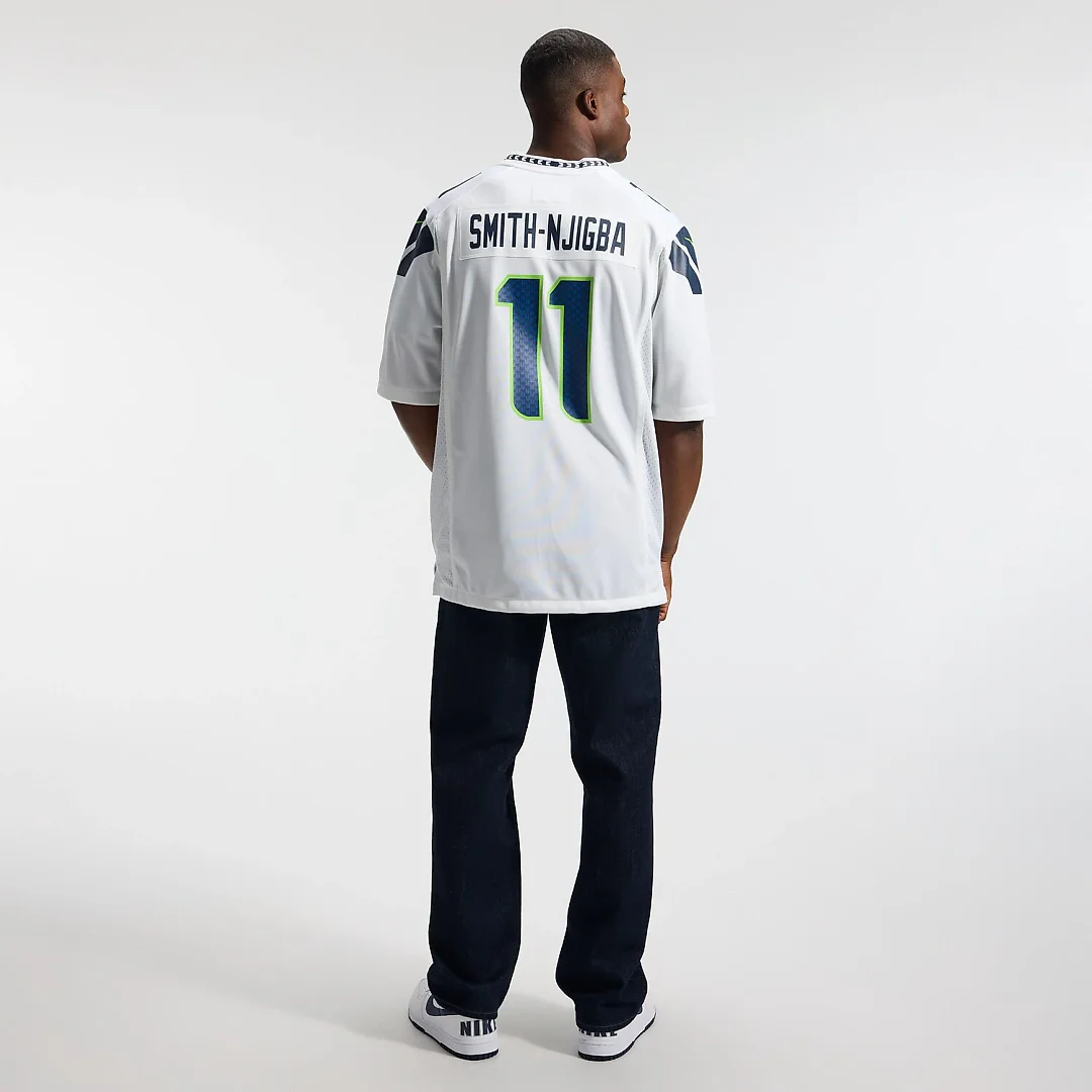 Zennovawear Jaxon Smith-Njigba Seattle Seahawks Game Jersey - White