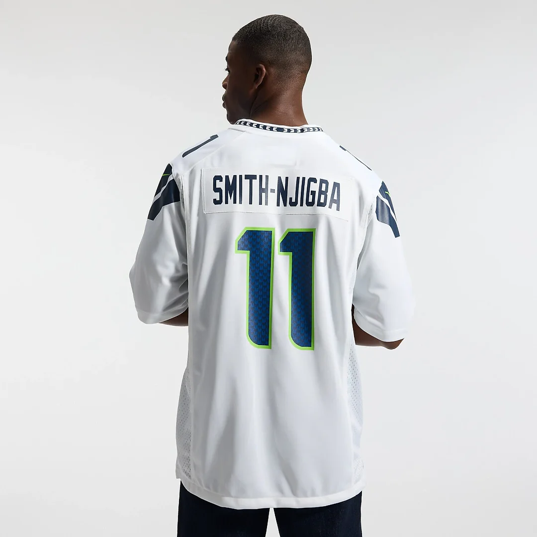 Zennovawear Jaxon Smith-Njigba Seattle Seahawks Game Jersey - White