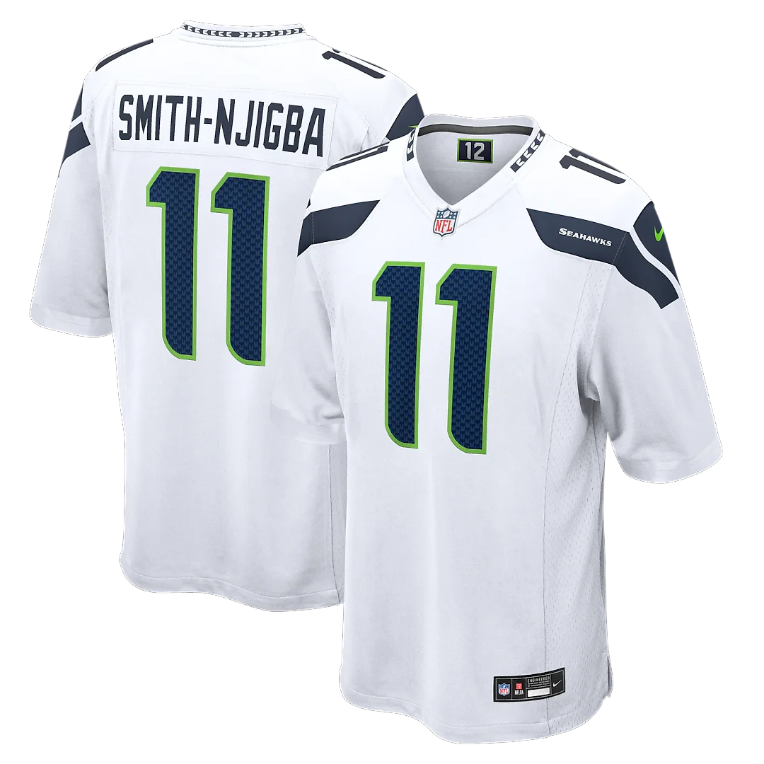 Zennovawear Jaxon Smith-Njigba Seattle Seahawks Game Jersey - White