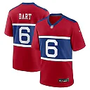 Zennovawear Jaxson Dart New York Giants Alternate Century Red Game Jersey - Red