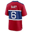 Zennovawear Jaxson Dart New York Giants Alternate Century Red Game Jersey - Red