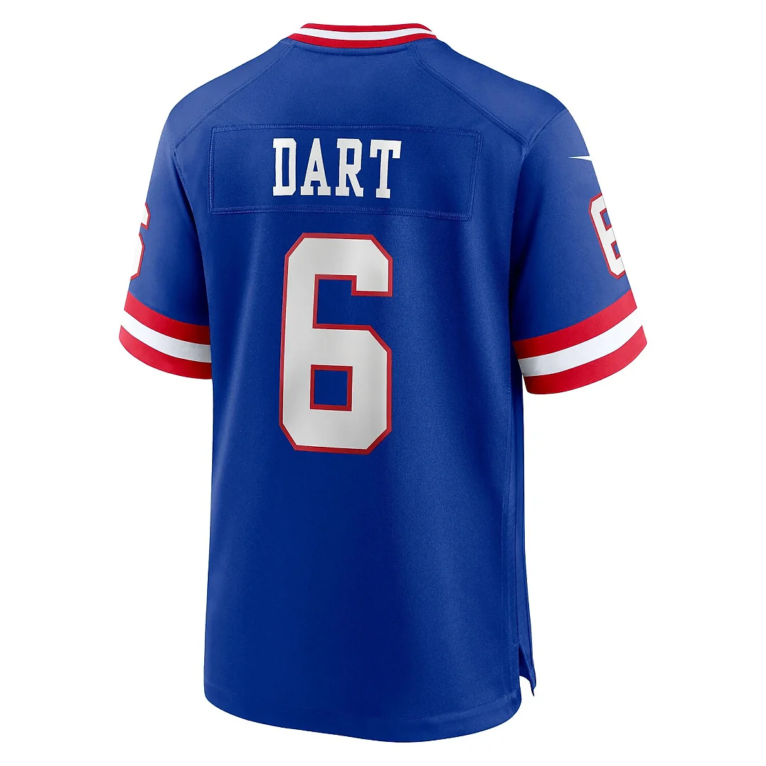 Zennovawear Jaxson Dart New York Giants Alternate 2 Classic Game Jersey - Royal