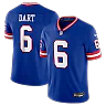 Zennovawear Jaxson Dart New York Giants Legacy Vapor Untouchable Stitched Limited Jersey - Royal