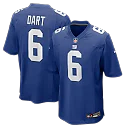 Zennovawear Jaxson Dart New York Giants Team Game Jersey - Royal