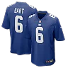 Zennovawear Jaxson Dart New York Giants Team Game Jersey - Royal