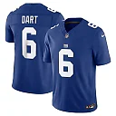 Zennovawear Jaxson Dart New York Giants Team Vapor FUSE. Stitched Limited Jersey - Royal