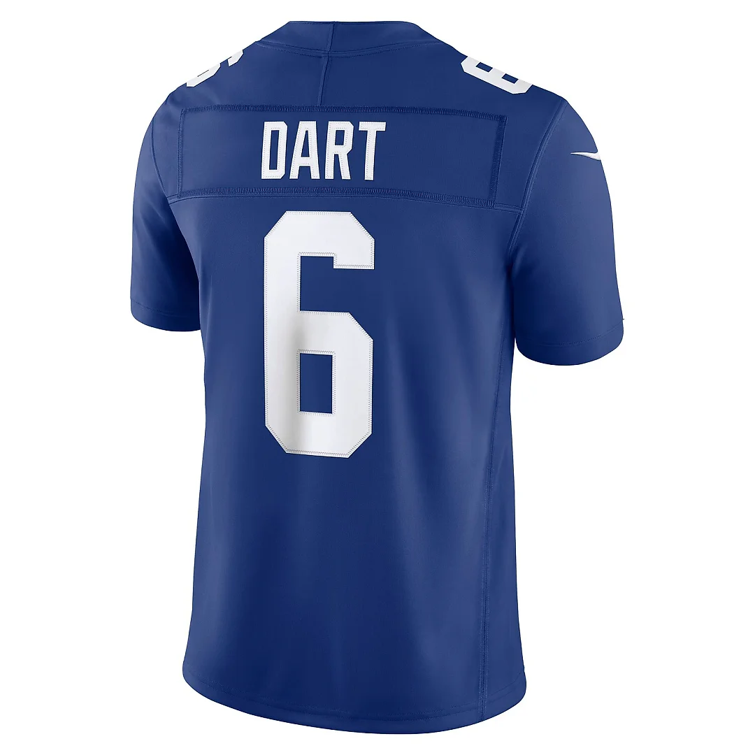 Zennovawear Jaxson Dart New York Giants Team Vapor FUSE. Stitched Limited Jersey - Royal