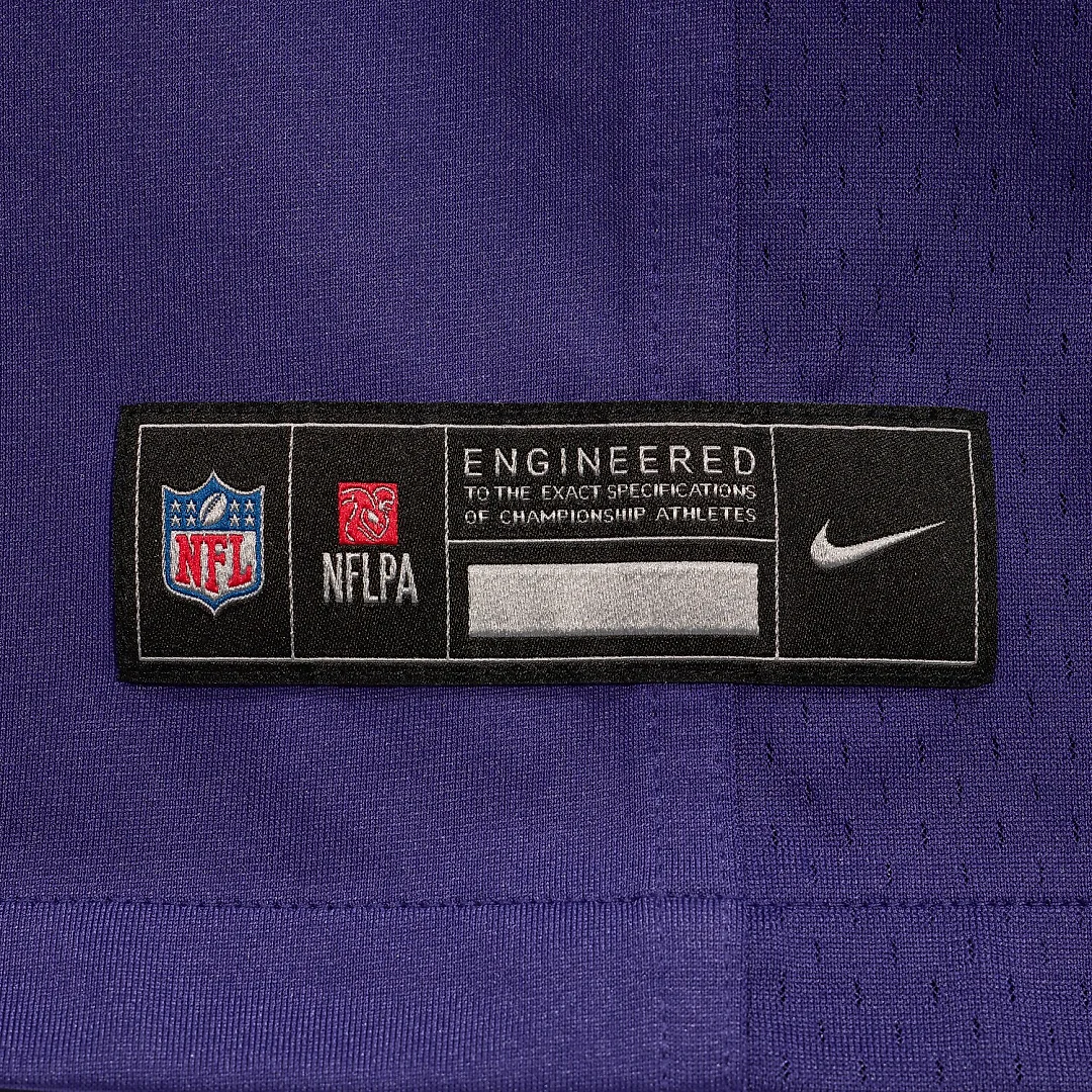 Zennovawear Jay Higgins IV Baltimore Ravens Team Game Jersey - Purple