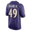 Zennovawear Jay Higgins IV Baltimore Ravens Team Game Jersey - Purple