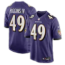 Zennovawear Jay Higgins IV Baltimore Ravens Team Game Jersey - Purple