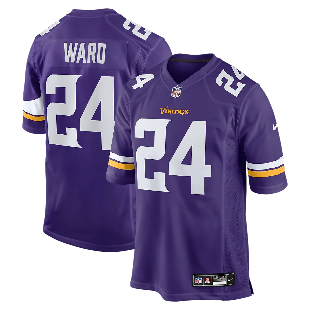 Zennovawear Jay Ward Minnesota Vikings Team Game Jersey - Purple