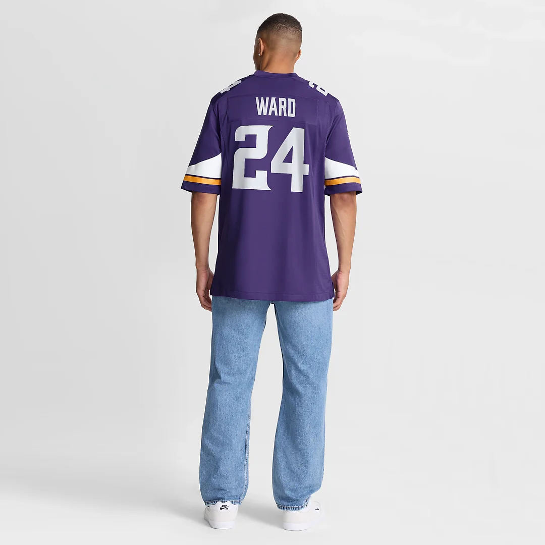 Zennovawear Jay Ward Minnesota Vikings Team Game Jersey - Purple