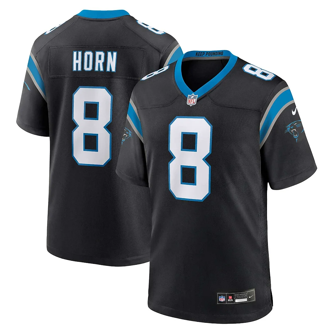Zennovawear Jaycee Horn Carolina Panthers Game Jersey - Black
