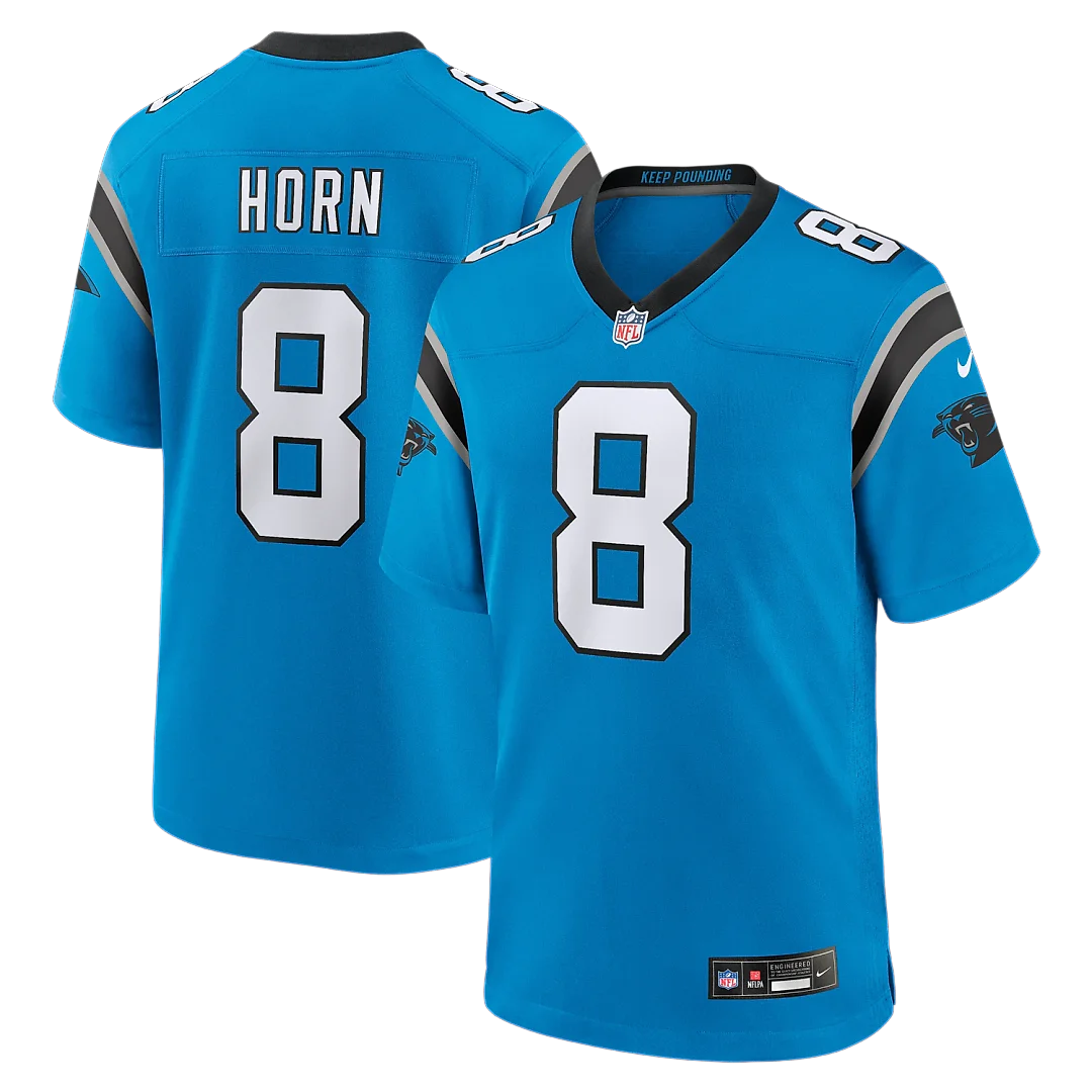 Zennovawear Jaycee Horn Carolina Panthers Alternate Game Jersey - Blue