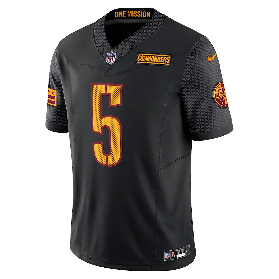 Zennovawear Jayden Daniels Washington Commanders Vapor FUSE. Limited Jersey - Black