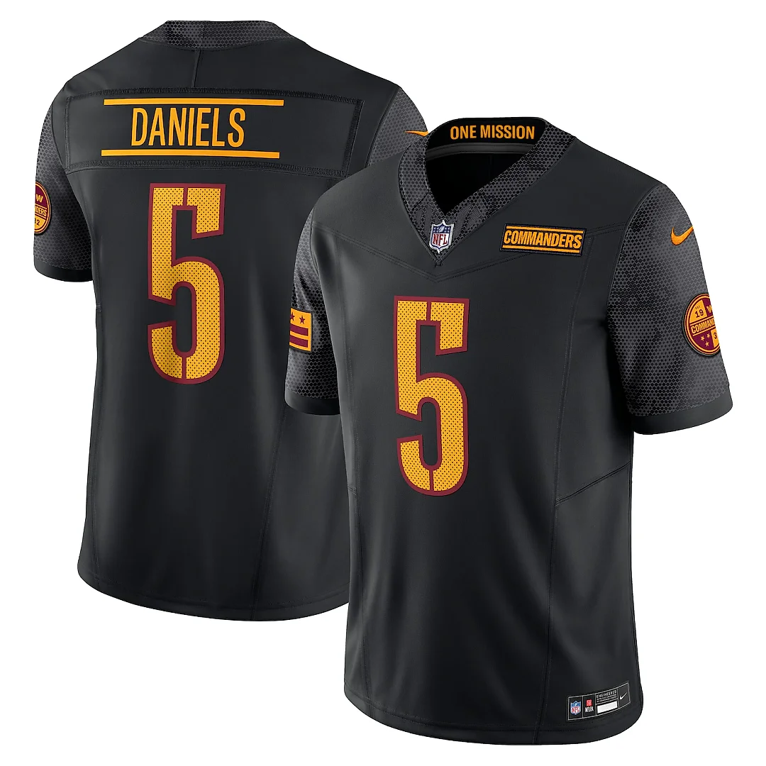 Zennovawear Jayden Daniels Washington Commanders Vapor FUSE. Limited Jersey - Black