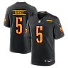 Zennovawear Jayden Daniels Washington Commanders Alternate Game Player Jersey - Black