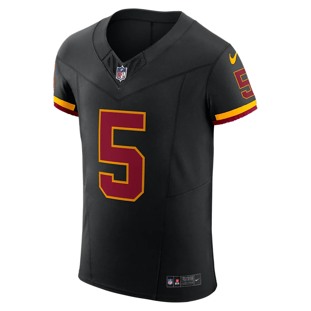 Zennovawear Jayden Daniels Washington Commanders Alternate Vapor FUSE. Elite Jersey - Black