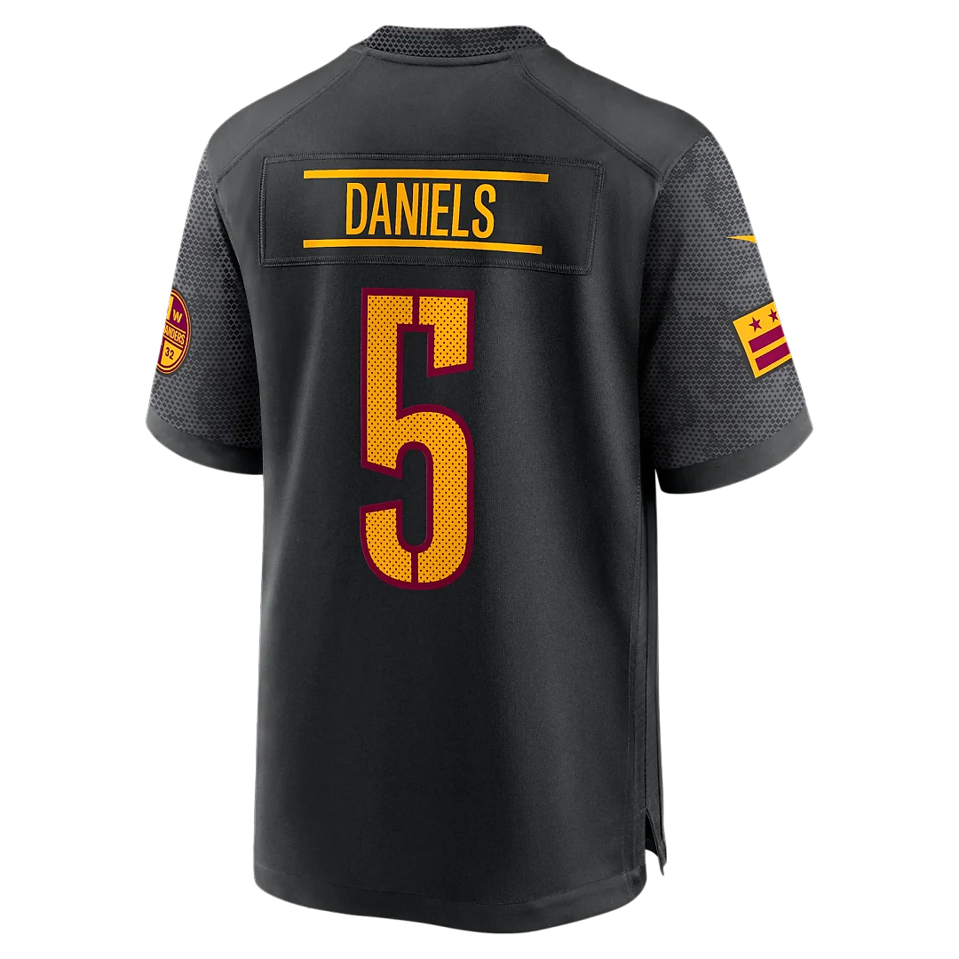 Zennovawear Jayden Daniels Washington Commanders Alternate Game Player Jersey - Black