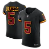 Zennovawear Jayden Daniels Washington Commanders Alternate Vapor FUSE. Elite Jersey - Black