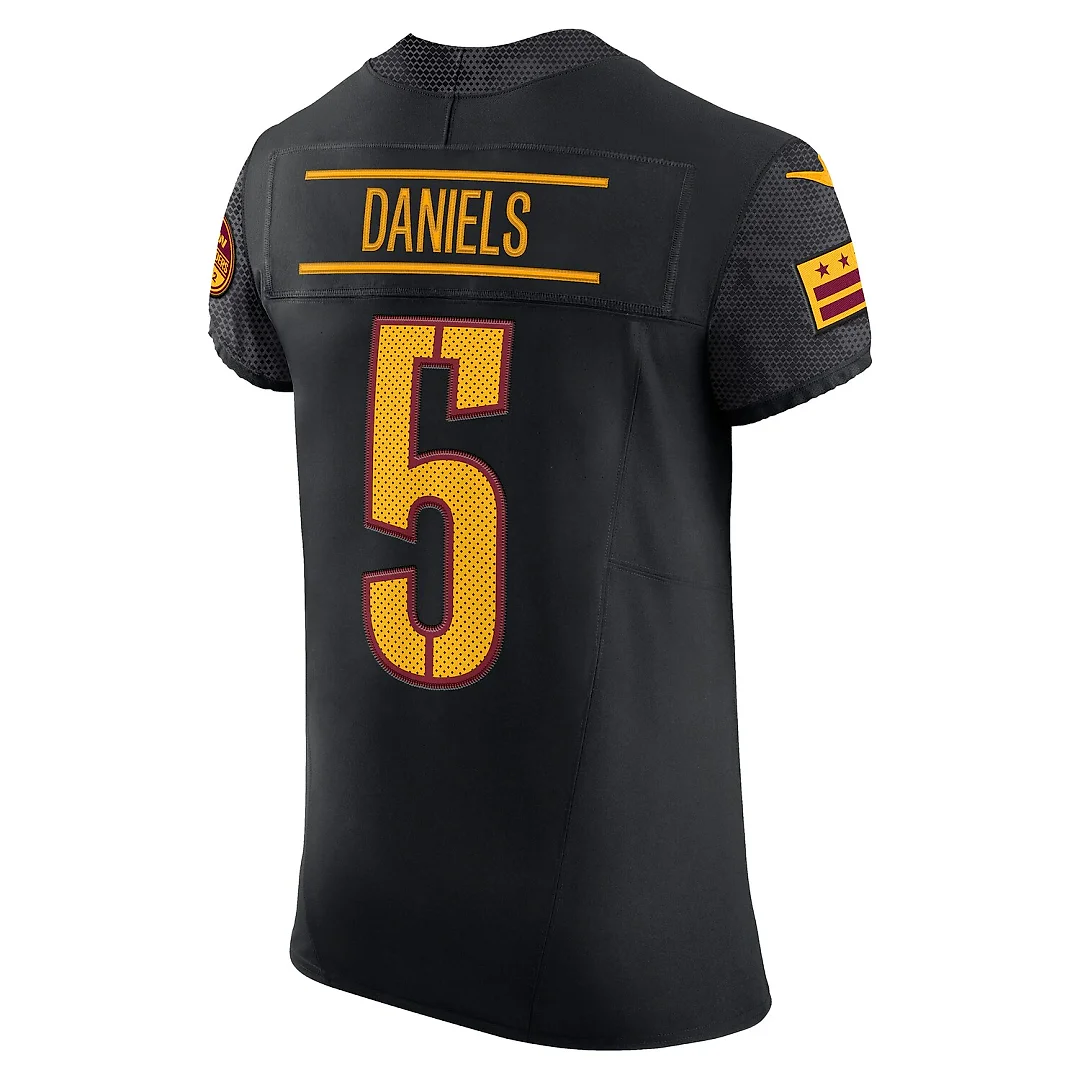 Zennovawear Jayden Daniels Washington Commanders Alternate Vapor FUSE. Elite Jersey - Black