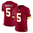 Zennovawear Jayden Daniels Washington Commanders Team Vapor FUSE. Stitched Limited Jersey - Burgundy