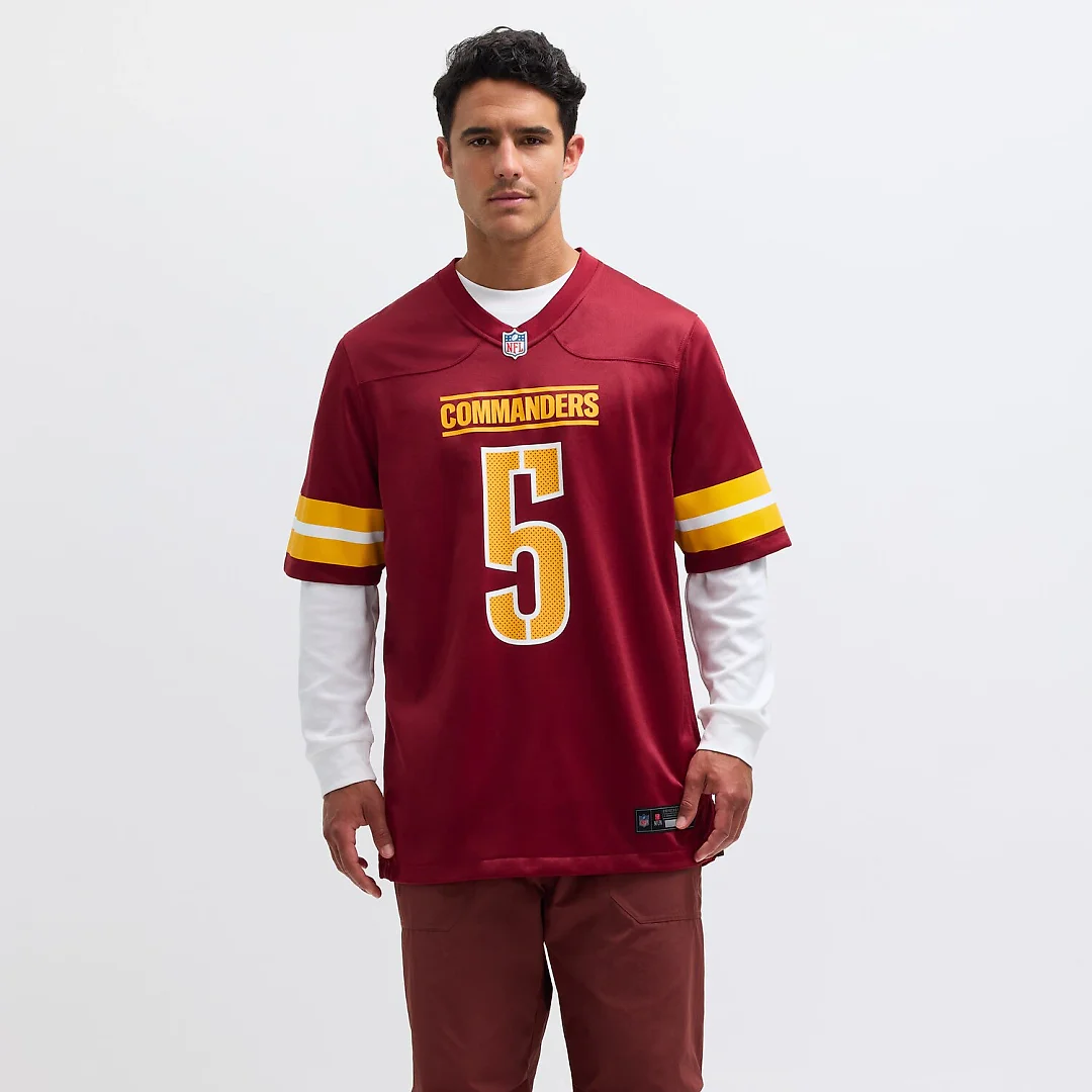 Zennovawear Jayden Daniels Washington Commanders Player Game Jersey - Burgundy