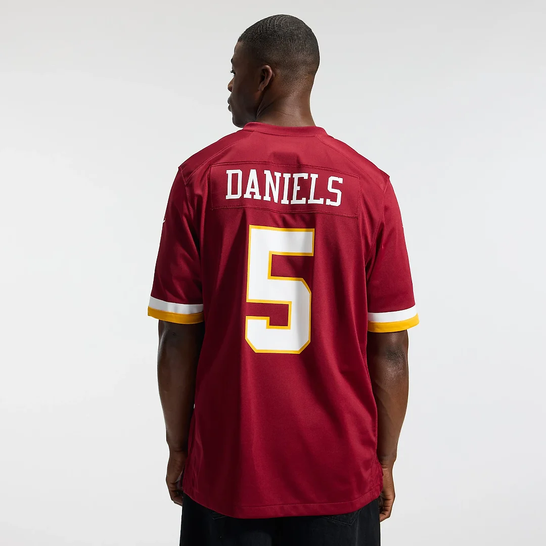 Zennovawear Jayden Daniels Washington Commanders Game Jersey - Burgundy
